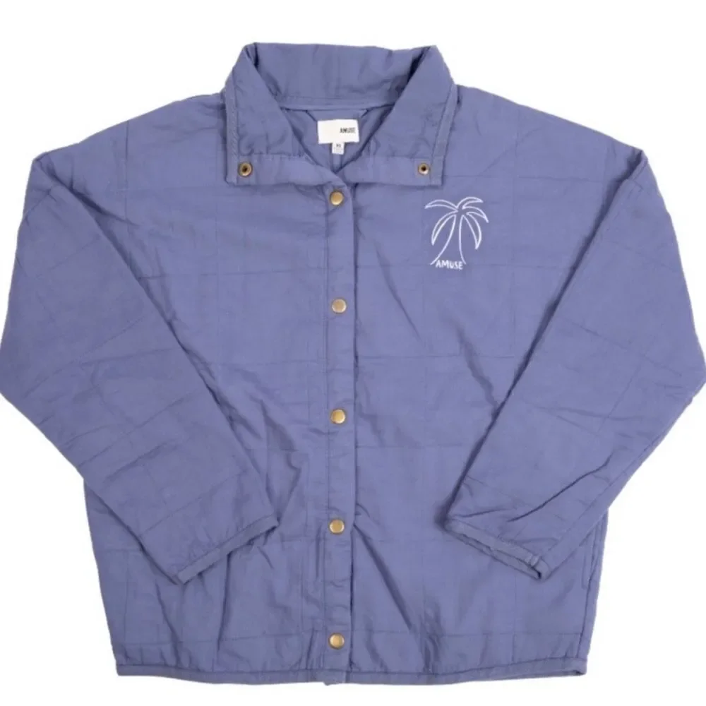 Amuse Society Sea Breeze Quilted Embroidered Chore Barn Coat Jacket Sz XXL NWT